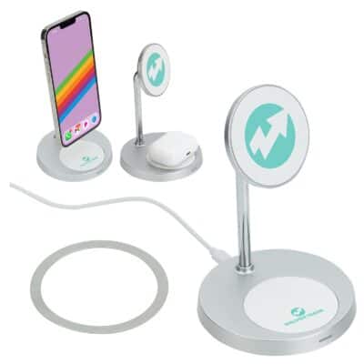 MagPort Magnetic Wireless Charging Stand with Additional 5W Base Charge