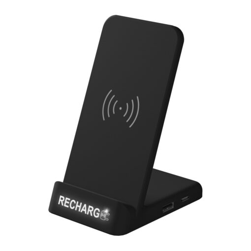 5W Wireless Charging Station with Light-Up Logo-1