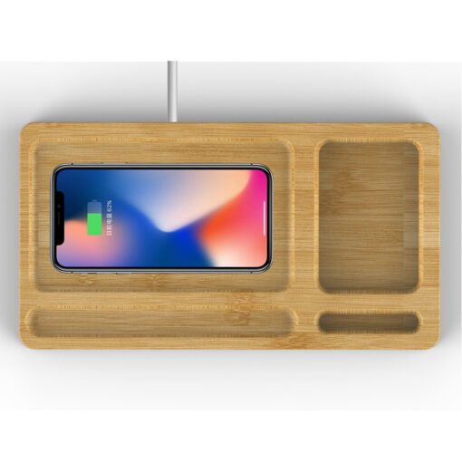 Bamboo Wireless Charger Tray - 10W-2