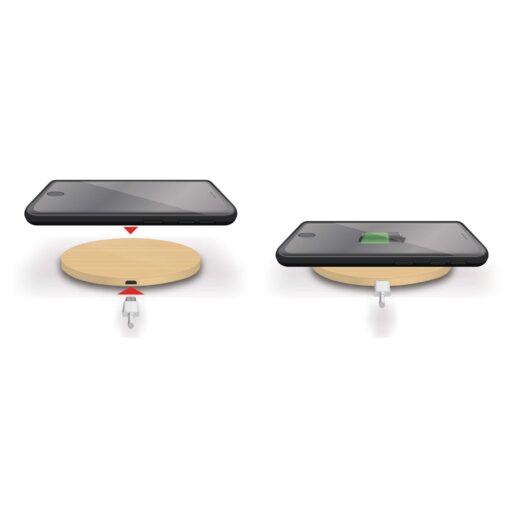 Bamboo Wireless Charger with Standard Packaging-9