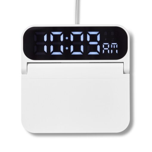 Foldable Alarm Clock & Wireless Charger-3