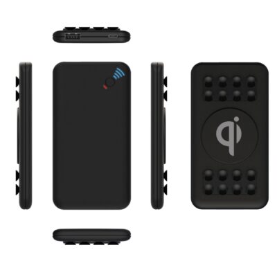 Supersonic® Qi Wireless 5000 mAh Power Bank w/Suction Cups-1