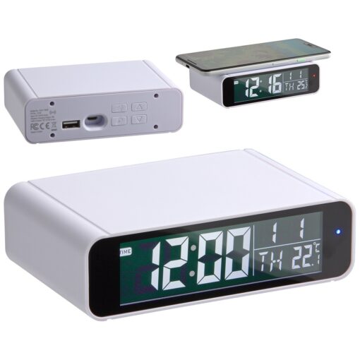 Twilight Digital Alarm Clock with 5W Wireless Charger-2
