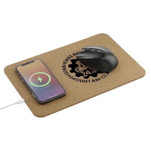 Cork Fast Wireless Charging Mouse Pad-3