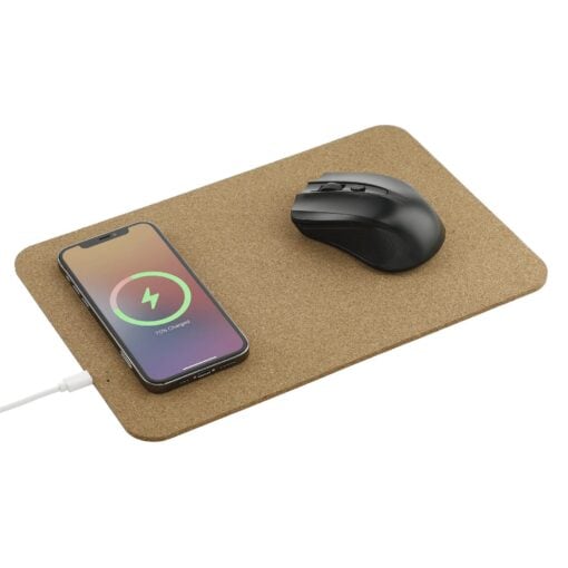 Cork Fast Wireless Charging Mouse Pad-6