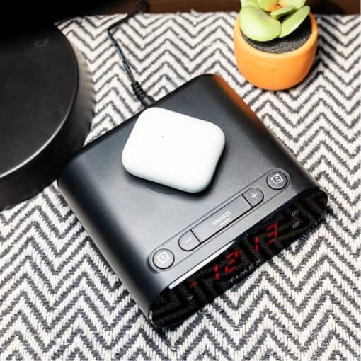 Timex Wireless Charging Dual Alarm Clock - Black-4