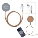 Custom Ashford 10W RPET & Cork Wireless Charging Pad