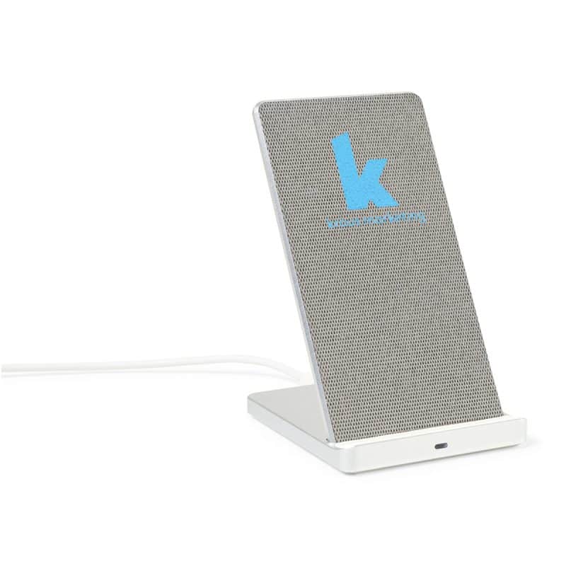 Custom Auden Aluminum Wireless Charging Stand - Sliver - 3