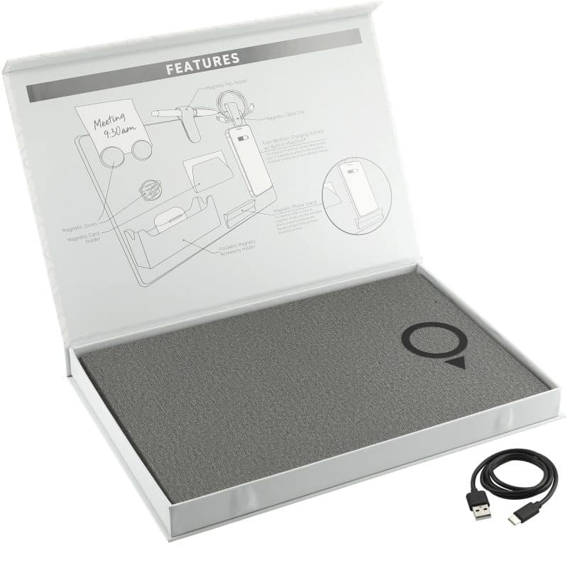 Custom MagClick™ Fast Wireless Charging Desk Organizer - 9