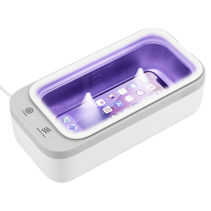 Custom Ultrasonic Cleaner Wireless Charging UV Sanitizer - 5