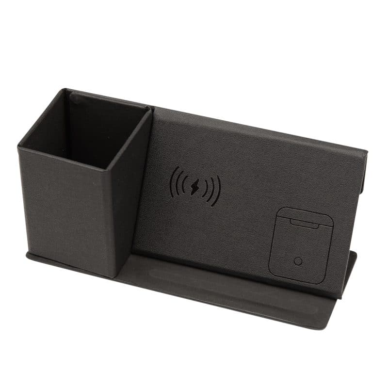 Custom Wireless Charging Desk Organizer With Dry Erase Board - 4