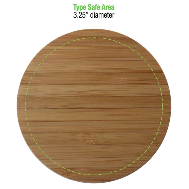 Custom iDisc Bamboo 15W Wireless Charger - 2