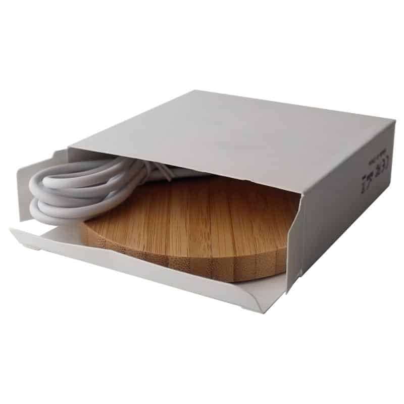 Custom iDisc Bamboo 15W Wireless Charger - 4