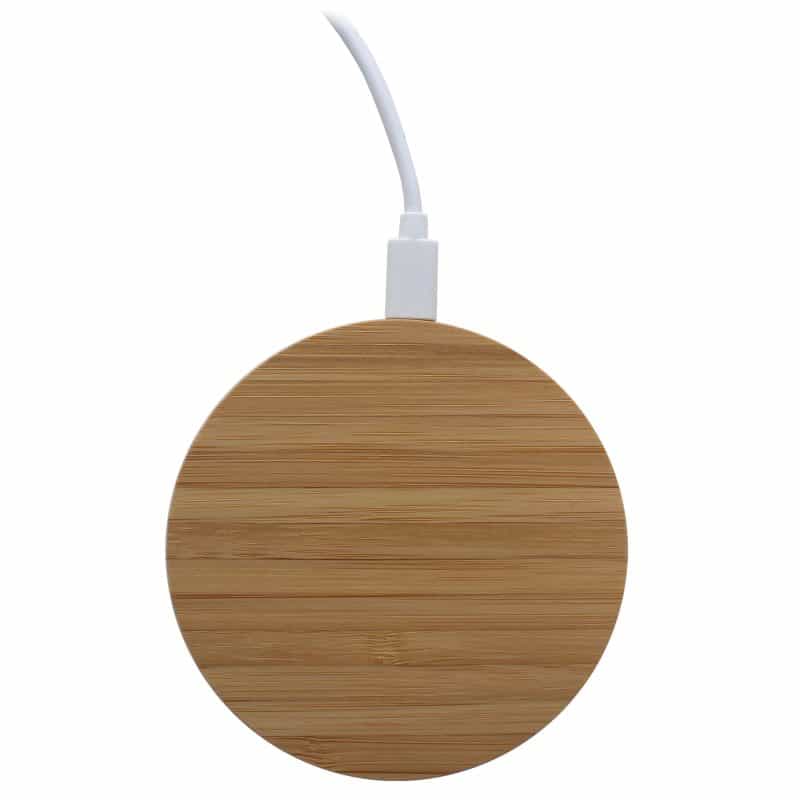 Custom iDisc Bamboo 15W Wireless Charger - 5