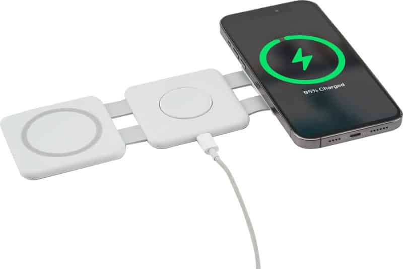 Custom 3-in-1 Power Fold 15W MagClick™ Wireless Chargers - 4