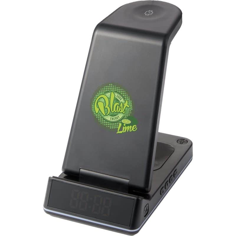 Custom TriCharge Plus 3-in-1 Qi Wireless Charging Stand - 2