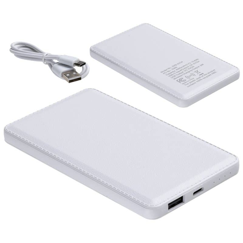 Custom Sovereign 4000mAh Wireless Charging Power Bank with Recycled Case - 5