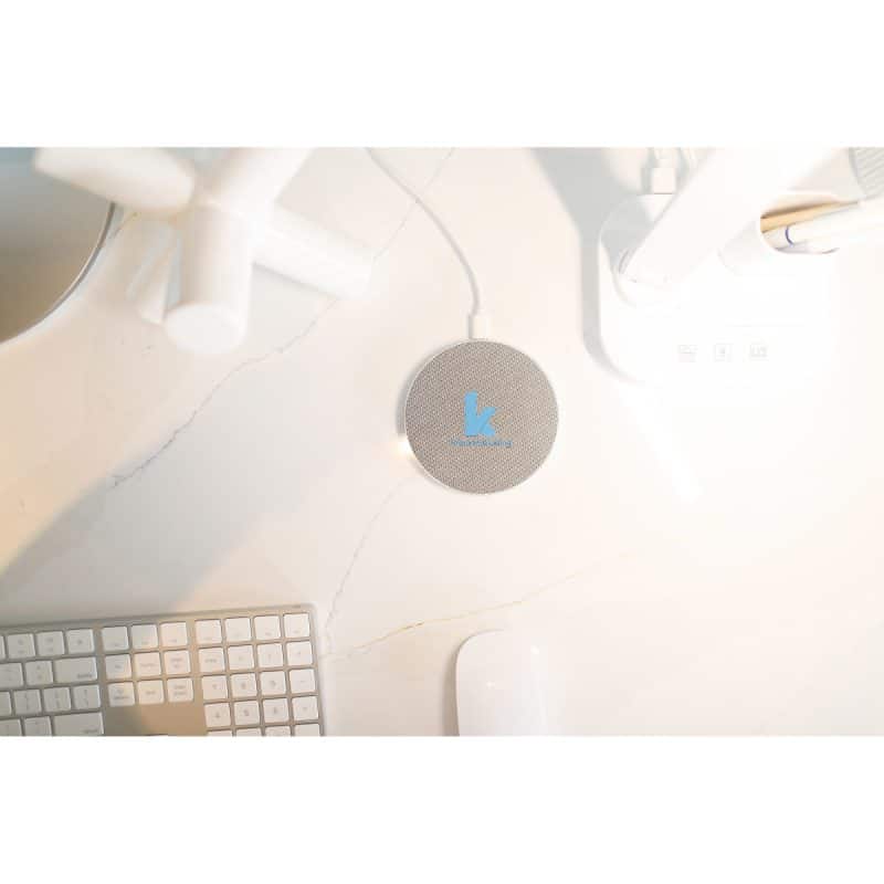 Custom Auden Aluminum Wireless Charging Pad - Sliver - 4