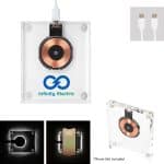 Custom 15w Acrylic Light Up Wireless Charger - 3