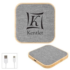 Custom Bamboo & Rpet Fabric Wireless Charger