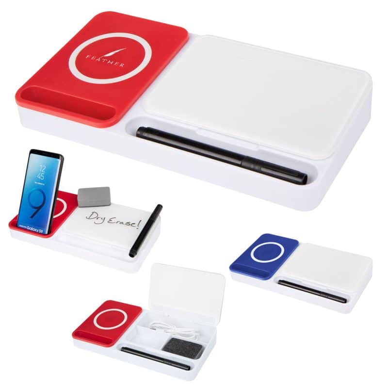Custom Desk Organizer With Wireless Charger & Dry Erase Board