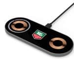 Custom Glass Top Dual Wireless Charging Pad