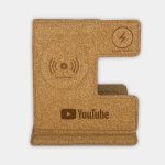 Custom Cork Qi - 3-in-1 Eco Friendly Wireless charger - 3
