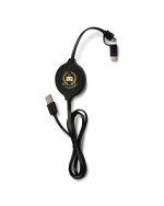 Custom Duo Wireless Charging Pad With Integrated Charging Cable
