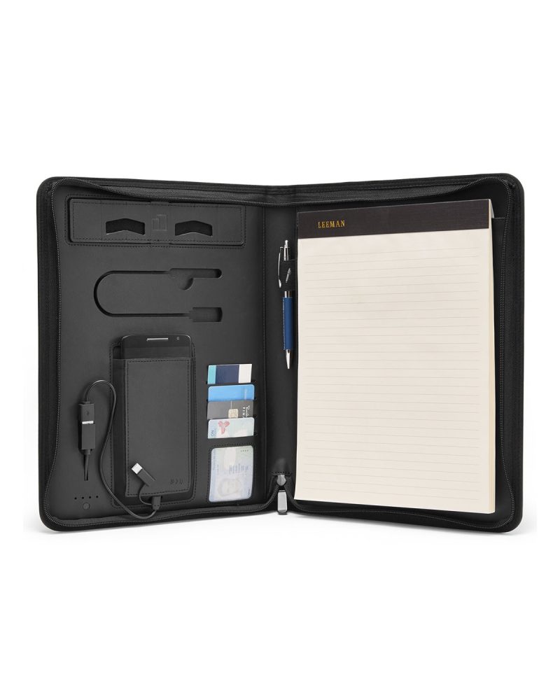 Custom Roma Tech Portfolio With Power Bank And Wireless Charger - 1