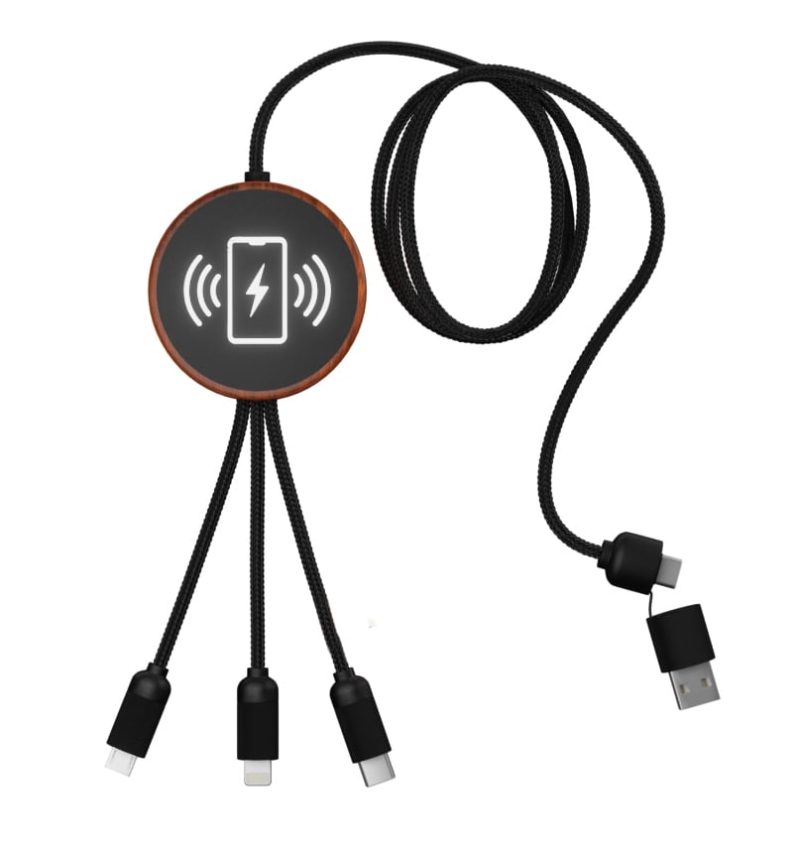 SCX-Innovative-Design™-5-in-1-Bamboo-5W-Wireless-Charging-Cable-32508 Custom SCX Innovative Design™ 5-in-1 Bamboo 5W Wireless Charging Cable