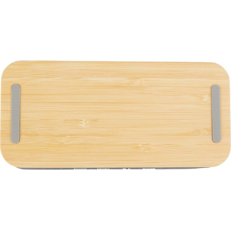 Custom Boost Fabric and Bamboo Wireless Charging Speaker - 1