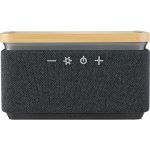 Custom Boost Fabric and Bamboo Wireless Charging Speaker - 8
