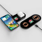 Custom Glass Top Dual Wireless Charging Pad - 3