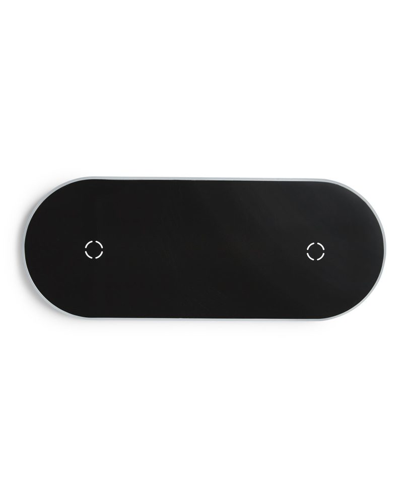 Custom Light-Up-Your-Logo Duo Wireless Charging Pads - 2