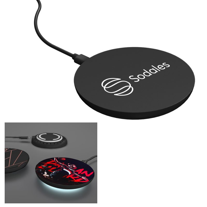 Custom 15w Wireless Charger With Led Light - 2