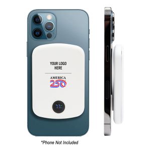 Custom America250™ 15w Mag Max Wireless Charger Power Bank