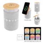 Custom 15w Wireless Charger & Speaker With Night Light